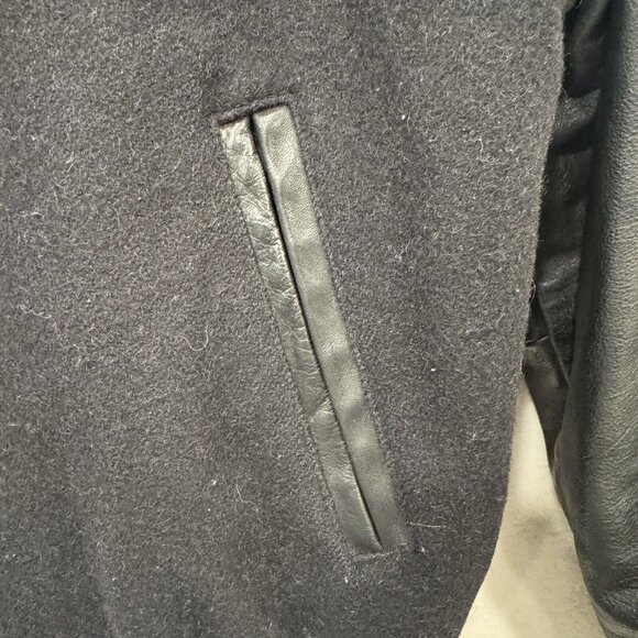 Vintage Bomber Jacket Heavy Duty Leather Knights Made In Canada Size S - Picture 3 of 12